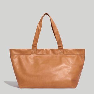 NWT Madewell Piazza Oversize Tote - Tan Timber Bean